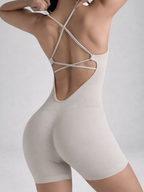 Cross-Back Short Jumpsuit